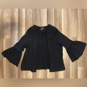 worthington women Black blazer jacket With bell sleeves Size XL